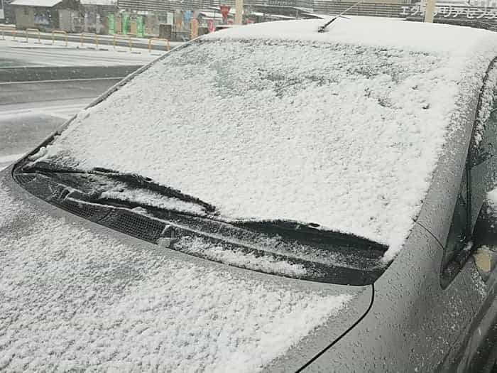 大雪と車