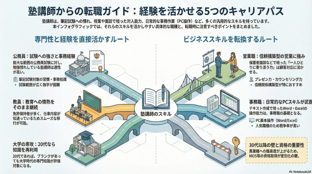 塾講師から異業種への転職ガイド