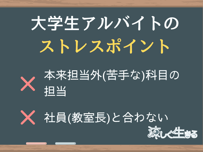 大学生アルバイトがストレスを感じること