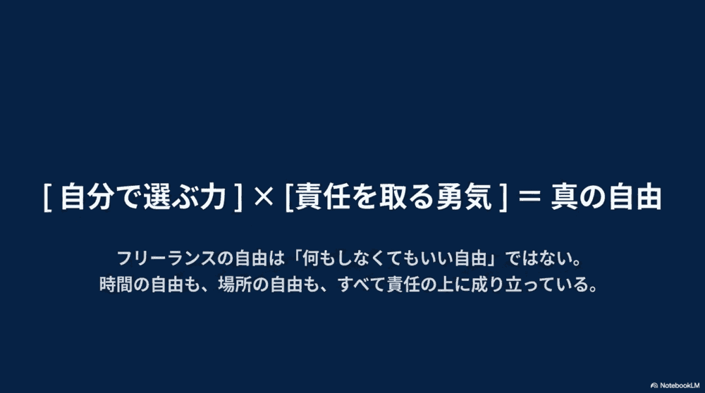 自由は「楽」ではなく「選べる状態」