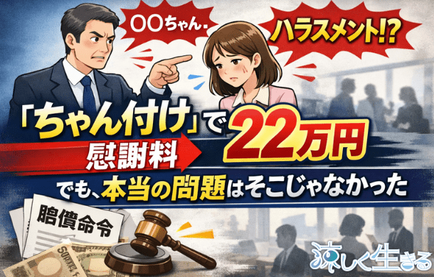 「ちゃん付け」で慰謝料22万円。でも、本当の問題はそこじゃなかった。