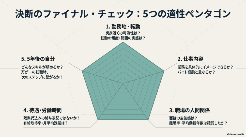 複数の内定先から入社を決める5つのポイント