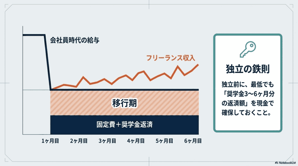 収入が不安定になる「移行期」が最も危険