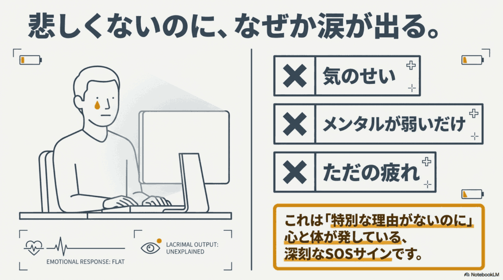 感情より先に体が限界を知らせる