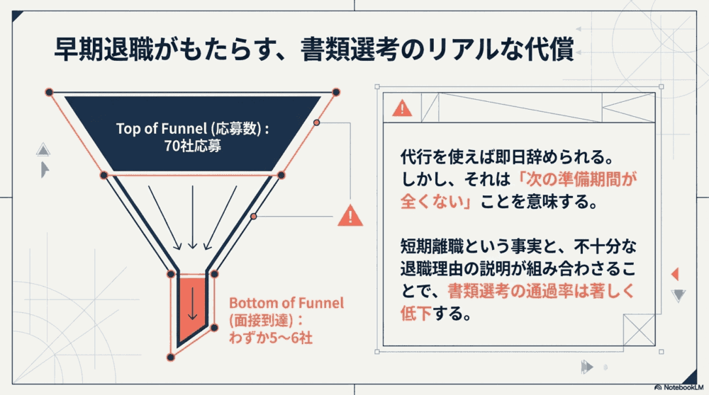 転職活動での説明が一気に難しくなるリスク