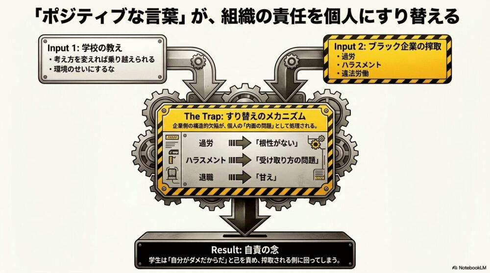 ポジティブな言葉は、時に問題を「個人の責任」にすり替える