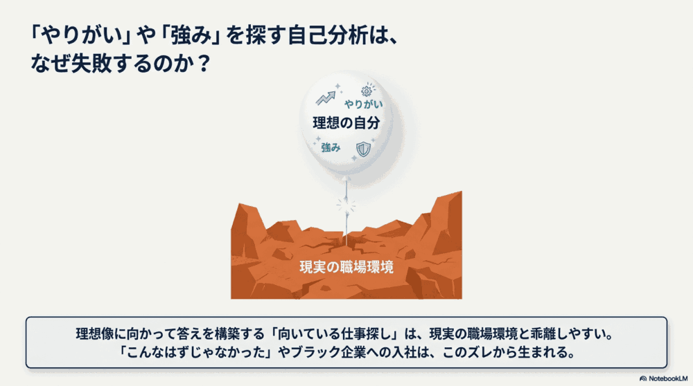 「向いてる仕事探し」が失敗しやすい構造的な理由