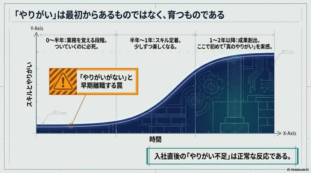 やりがいはすぐに見つかるものではない